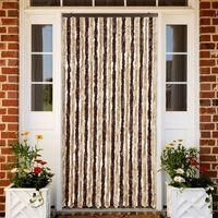 OEM Mosquitera De Chenilla Beige Y Marr&oacute;n Claro, 90 X 220 Cm - Crezuo