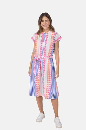 Lieblingsst&uuml;ck Sommerkleid LIEBLINGSST&Uuml;CK, Damen, Gr. 34, N-Gr, bunt (mehrfarbig), Obermaterial: 100% Baumwolle, bestickt, gemustert, mehrfarbig, figurumspielend kni