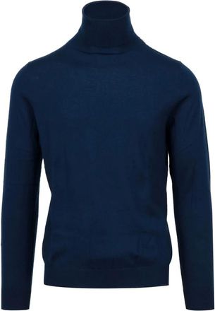 AT.P. CO Heren, Truien, Blauw, Maat: S Wol