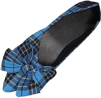 Generic Womens Plaid Bow Ballet Flat Shoes, Cute Trendy Slip On Pointed Toe Loafers, Comfortable Casual Shoes for Business Casual Office Work & Everyday Wear 
