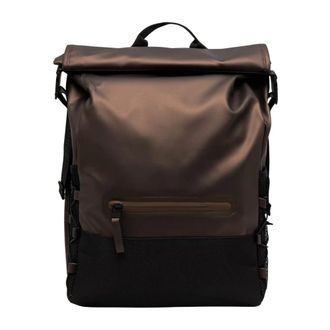 Rains Trail Mountaineer Rolltop - unisex - Tassen - Bruin - Maat: ONE Size Poliester