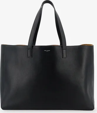 Saint Laurent Borsa shopping in pelle con logo frontale - SAINT LAURENT - gender_Man