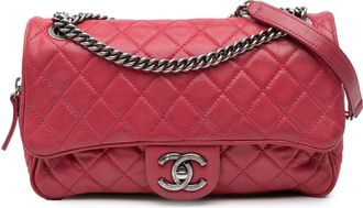 Chanel Pre-owned Womens Chain Quilted Leather Handbag - Brown - One Size