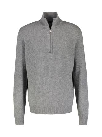 Lerros Troyer LERROS LERROS Schurwoll-Stricktroyer mit Kaschmiranteil, Herren, Gr. XXL, grau (platinum grau melange), 88% Schurwolle, 12% Kaschmir, ohne Auss