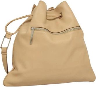 Gucci Pre-owned Leather gucci-bags - Dames - Vintage Tas - Beige - ONE Size - Leer - Vintage