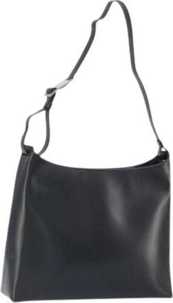 Ferragamo Pre-owned Shoulder Bags, female, Black, Size: ONE SIZE Pre-owned Leather Shoulder Bag
