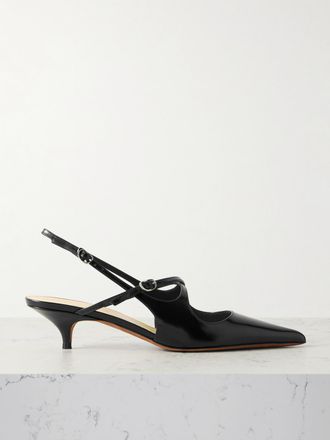 Proenza Schouler Décolleté Slingback In Vernice Slash - Nero