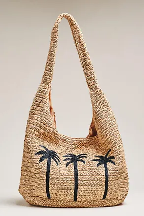 Faherty XL Woven Hobo Bag