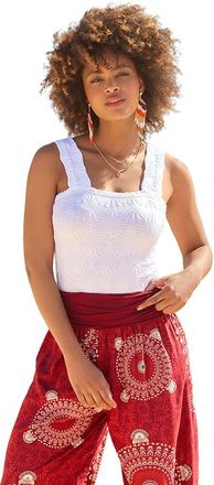 Joe Browns Textured Tank in White at Nordstrom, Size Medium