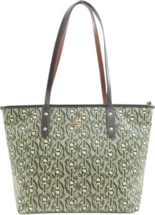 Coach Pre-owned Tote Bags, female, Green, Size: ONE SIZE Pre-owned Tote bag