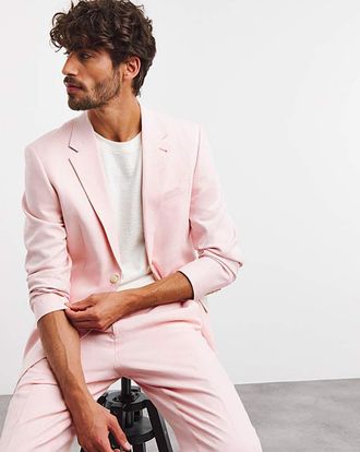 Jacamo Linen Blend Regular Fit Suit Jacket