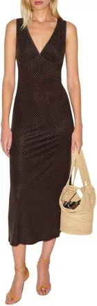 Reformation Brayden Knit Dress in Pin Dot at Nordstrom, Size X-Large