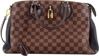 Louis Vuitton Brown Damier & Leather Normandy (Authentic Pre-Loved)