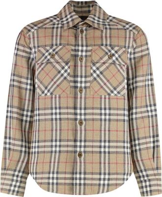 Burberry Beige Regular Check Shirt
