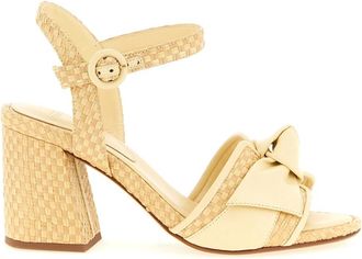 Alexandre Birman Maxi Clarita Sandal - Dames - Sandalen met hakken - Geel - 38 1/2 EU - Leer - Schoenen
