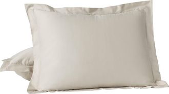 Coyuchi Cloud Soft Organic Cotton Sateen Sham in Stone at Nordstrom, Size California King