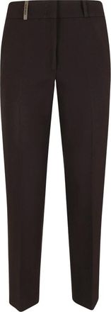 PESERICO Pantalones Rectos - Trousers - Mujer - Marr&oacute;n - XS