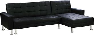 Habitat et Jardin Habitat Et Jardin - Sof&aacute; Esquinero Convertible Y Reversible theo - 4 Plazas - Negro