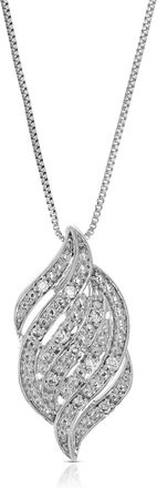 Vir Jewels 1/12 cttw Lab Grown Diamond Fashion Pendant Necklace in Sterling Silver with Chain For Women