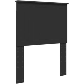 vidaXL Headboard with Headboard Black Oak 75 cm Engineered wood vidaXL