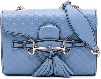 Gucci Borsa a tracolla Mini Microguccissima Emily 2016-2025 - Blu