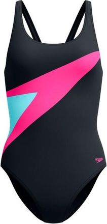 Speedo Hyperboom Butterfly Back Swimsuit Badeanzug f&uuml;r Damen | schwarz
