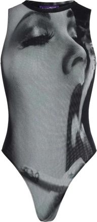 Jean Paul Gaultier Bodysuit met ronde hals - Dames - Bodies - Zwart - XS - Tops