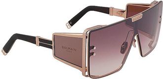 Balmain Womens BPS-102M-146 BPS 102M 61 146 Sunglasses - Rose Gold - One Size
