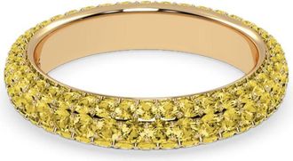 VEYNOU 18kt geelgouden Elara Pav&eacute; ring met diamant