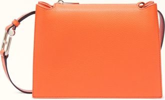 Furla Nuvola Borsa A Tracolla S Paprika Pelle Di Vitello Granata Donna