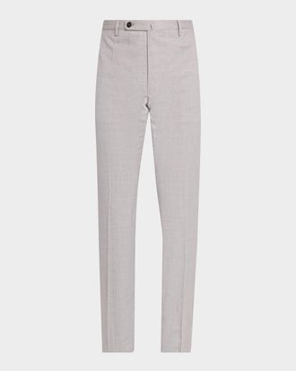Incotex Men & apos;s Slim-Fit Tropical Wool Trousers