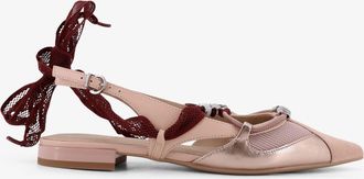 Pinko Ballerine Gianira in pelle con inserti in suede - PINKO - gender_Woman
