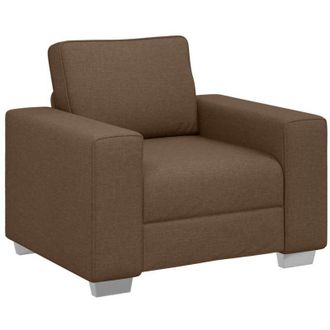 vidaXL Divano con cuscino Marrone 100 x 77 x 82 cm Tessuto - Vidaxl