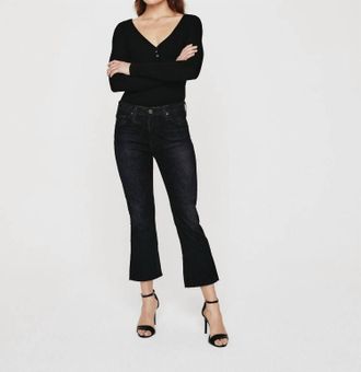 AG - Adriano Goldschmied Jodi Flare Crop In Holloway Wash