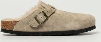 Birkenstock Sabot Boston Birkenstock in camoscio e shearling