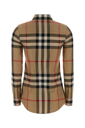 Burberry Womens Embroidered Cotton Shirt Archivebeigeipchk Camicie
