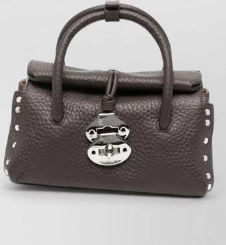 Zanellato leather studded mini shoulder bag