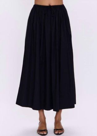 Pistola Denim Noelle Poplin Maxi Skirt In Black