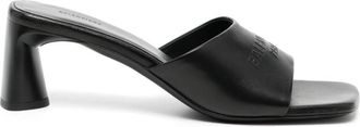Balenciaga Duty Free leather sandals - women - Calf Leather/Sheepskin - 39 - Black