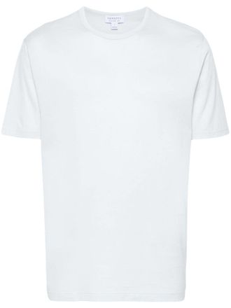 Sunspel Classic cotton T-shirt - men - Cotton - S - Blue