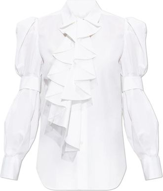 Comme Des Gar&ccedil;ons Shirt - Dames - Overhemden - Wit - M - Katoen - Overhemden