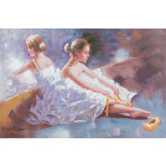 Biscottini International Cuadro &Oacute;leo Sobre La Tela Pintado A La Mano Ballerine