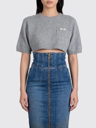 Elisabetta Franchi Sweater Woman color Grey