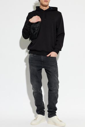 Paul Smith Sweatshirt With Embossed Logo, Mens, Black