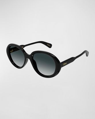 サングラス CHLOE Woman Sunglasses Black CH0222S 001 Chloe CH0222S 001 Sunglasses - Pretavoir