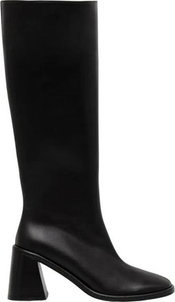 Souliers Martinez Triana kniehoge laarzen - Dames - Schoenen - Zwart - Maat: 40 EU Leer