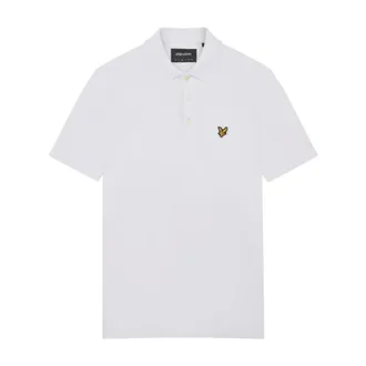 Lyle & Scott Tops, Heren, Wit, L, Katoen, Polo Shirt