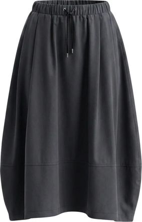 Gran Sasso Midi Jersey Rok - Dames - Midirokken - Grijs - 2XS - Nylon - Rokken