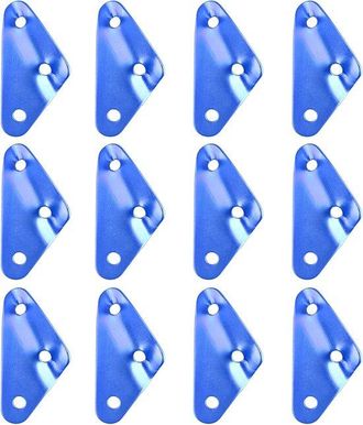 OEM Tensores De Cable - Tensores De Viento - Montaje De Tiendas De Campa&ntilde;a - Aleaci&oacute;n De Aluminio - 12 Piezas - Azul