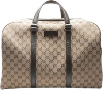 Gucci Pre-owned Weekend Bags, female, Brown, Size: ONE SIZE Pre-owned Weekend Bag